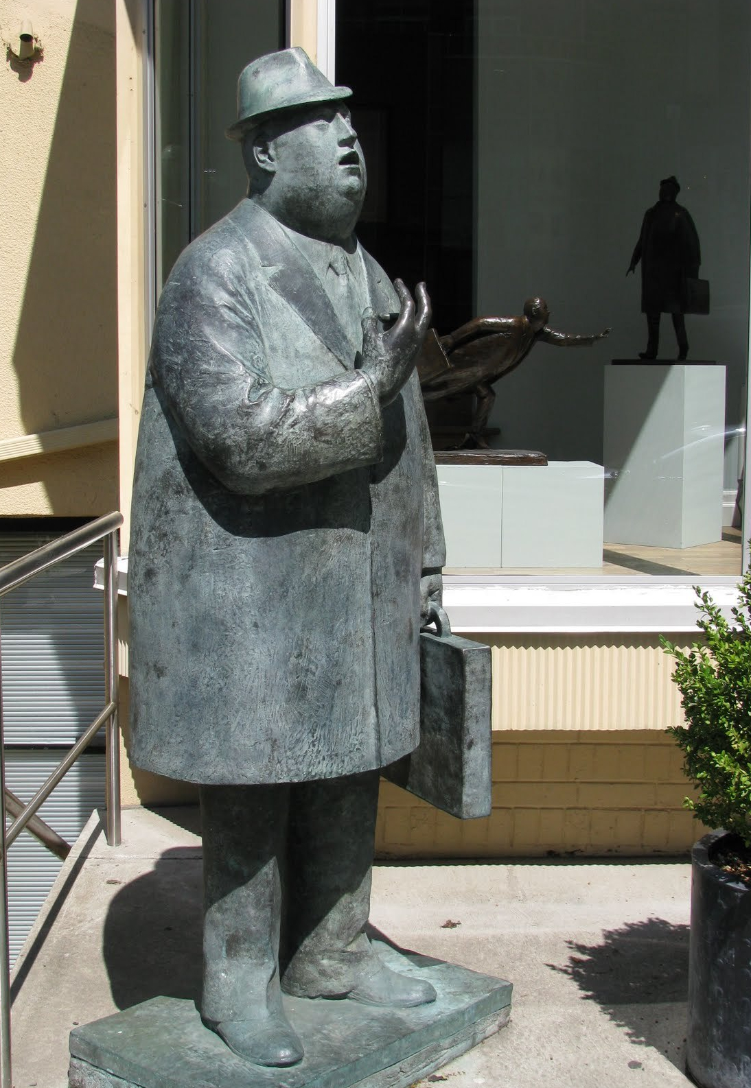 Businessman statue
