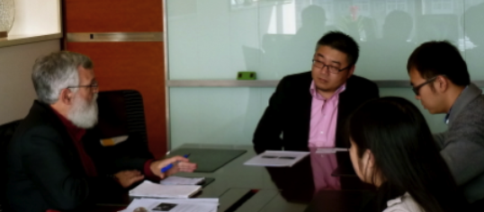 Michael Bloomfield meeting with project partners in China, October 2012